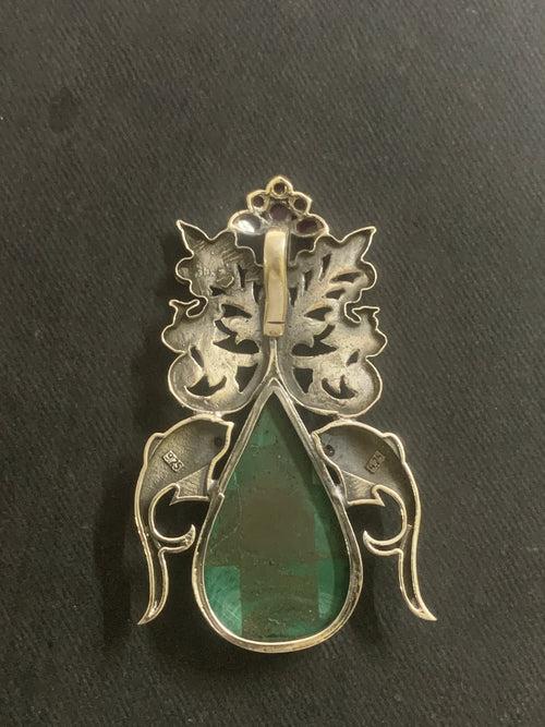 Fish And Malachite Pendant