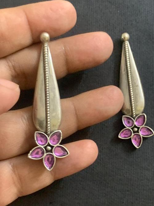 Silver Long Earrings