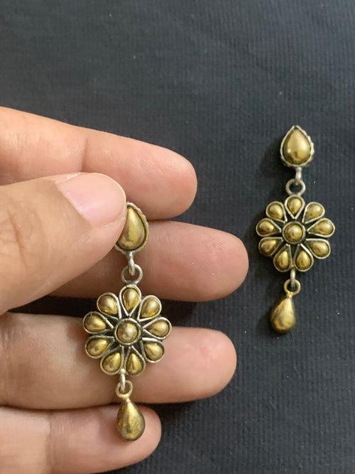 Silver Gold Earrings