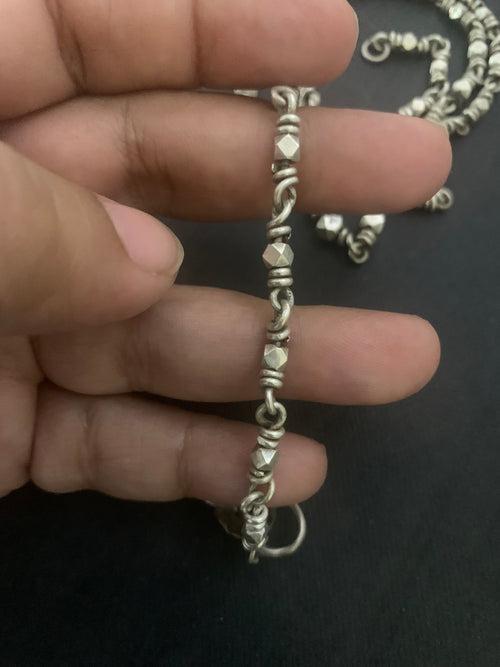 Vintage Handmade Silver Astapatti Chain