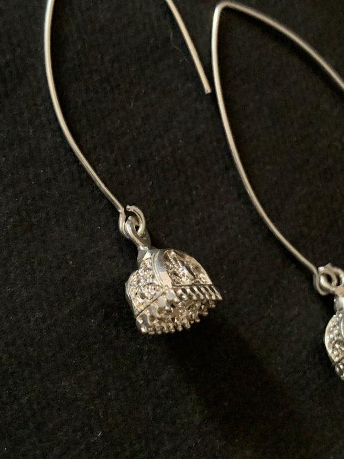 Little Silver Filigree Jhumka