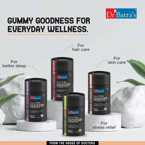 Dr Batra's Nutrigood Skin Gummies for Wrinkle-Free Ageless Skin | Pack of 60 Gummies