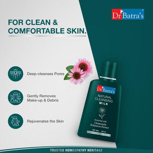 Dr Batra's Natural Cleansing Milk Enriched With Echinacea & Chamomile