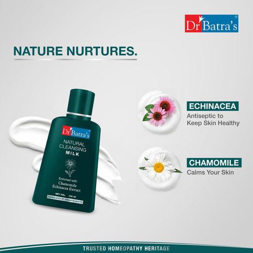 Dr Batra's Natural Cleansing Milk Enriched With Echinacea & Chamomile