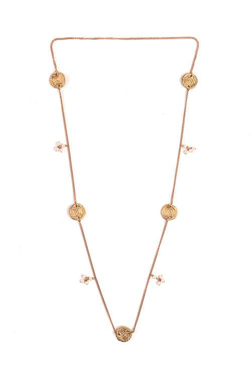 Miharu Cherry Blossom Brass Necklace