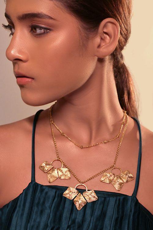 Miharu Jasmine Brass Necklace