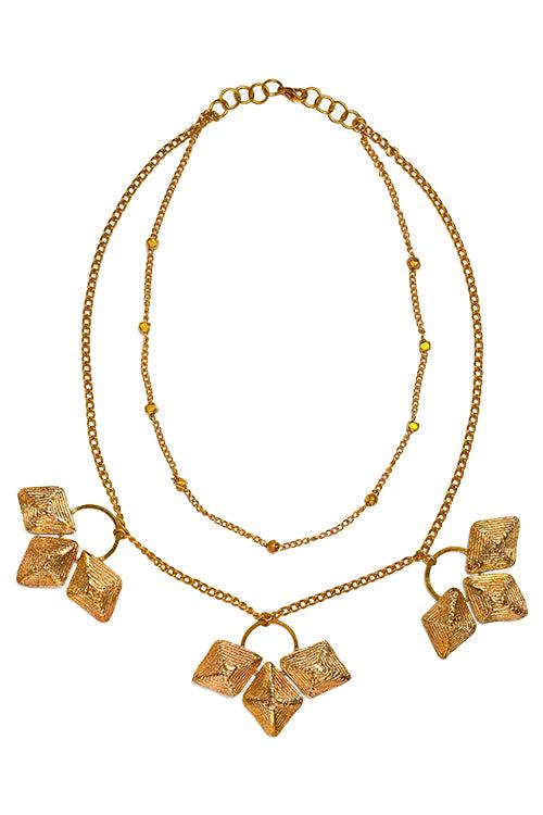 Miharu Jasmine Brass Necklace