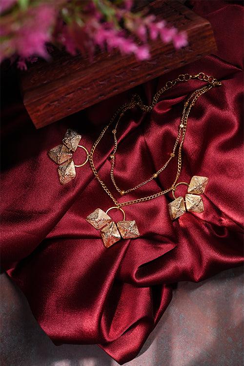 Miharu Jasmine Brass Necklace