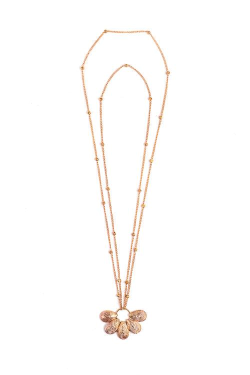 Miharu Daisy Dreams Brass Necklace