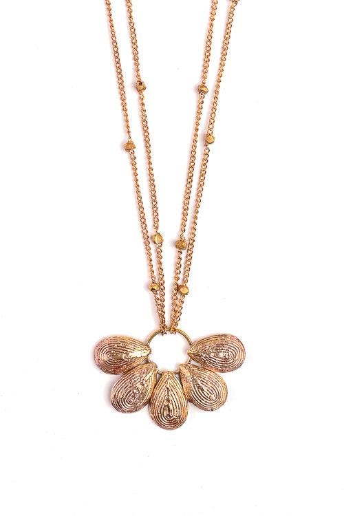 Miharu Daisy Dreams Brass Necklace