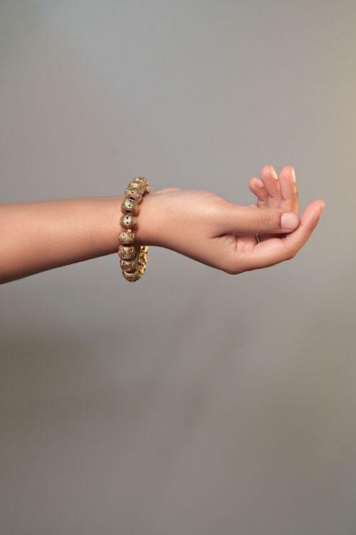 Miharu Brass Shimmering Handmade Bracelet