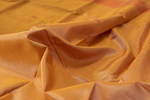 Yellow Pure Silk Hand woven Dupatta MIH025