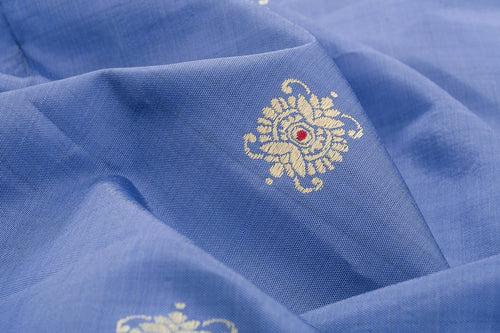 Pure Silk Hand woven Dupatta in Baby Blue  (MIH052)