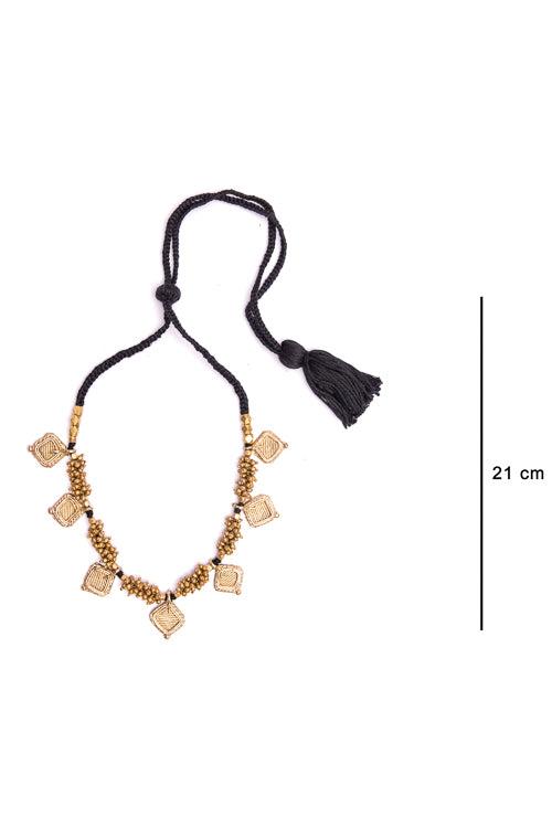 Dhokra Coated Choker CD1955b