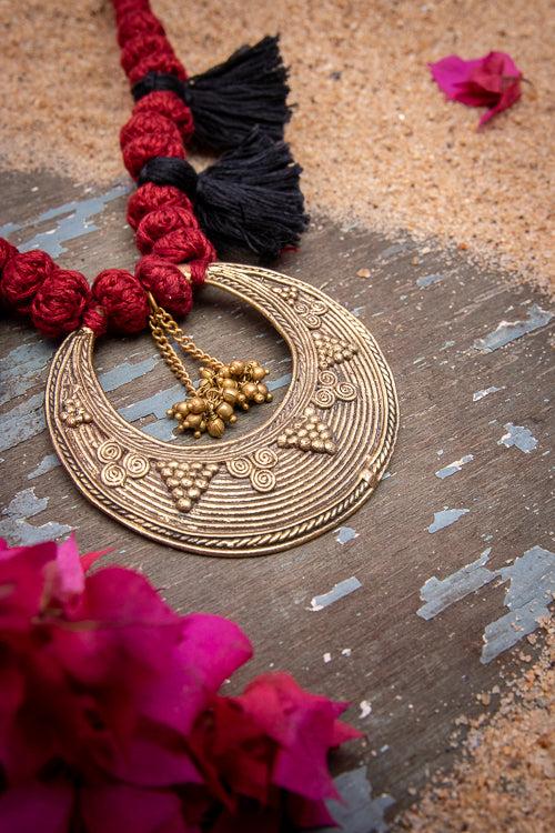 Dhokra Motif Necklace D91