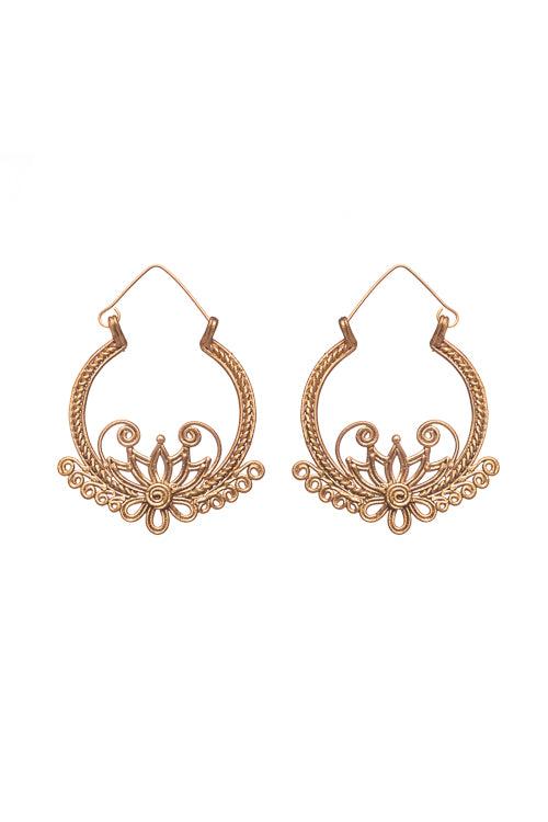 Dokra Flower Bali Earrings DEr84