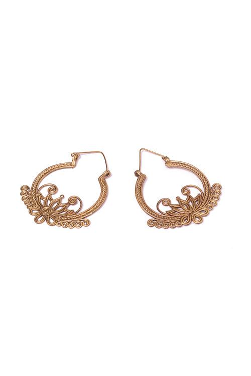 Dokra Flower Bali Earrings DEr84