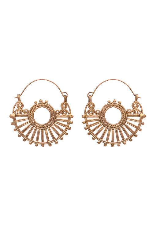 Dokra Geometric Bali Earrings DEr85