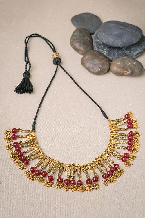 CHARU brass necklace CD1956b