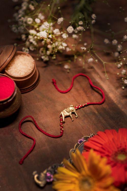 Miharu Handmade Cute Elephant Rakhi