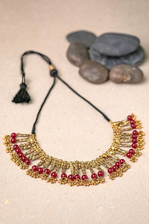 CHARU brass necklace CD1956b