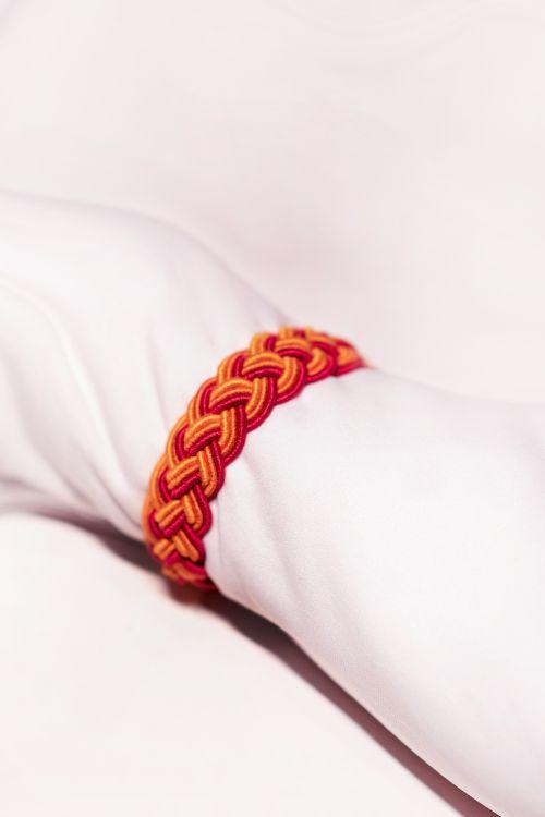 Miharu Cotton Thread and Cord Braided Wristband TBr18