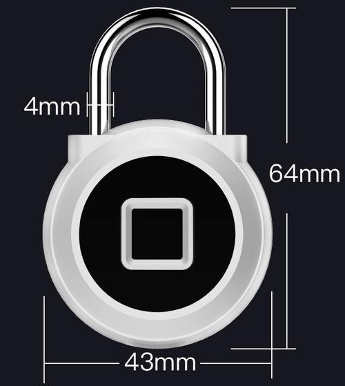 Smart Fingerprint Padlock Bluetooth APP Unlocking Electronic Locker Anti-theft Fingerprint Lock