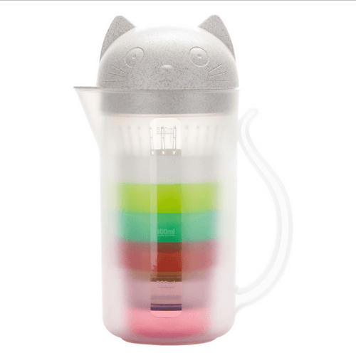 Cat Water Cup Kettle Set Plastic Bottles Environmentally Portable Teapot with Filter