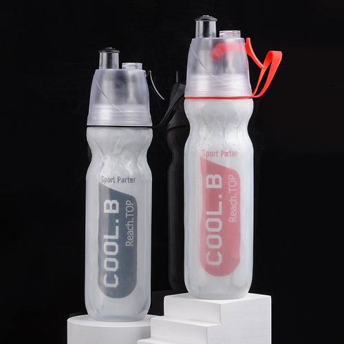 500ml Outdoor Cycling Running Water Drinking Bottle Misting Spray Healthy Sports Bottles