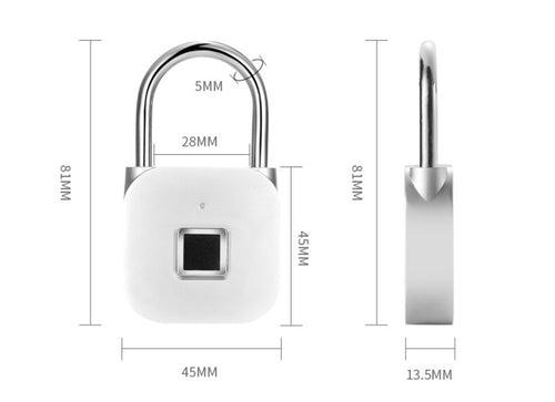 Locker Fingerprint Lock Smart Lock Household Luggage Dormitory Locker Anti-theft Electronic Padlock