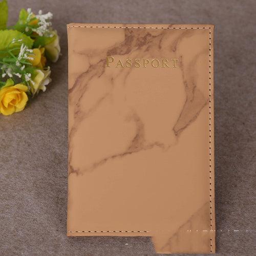 Ticket Clip Marbling Passport Cover