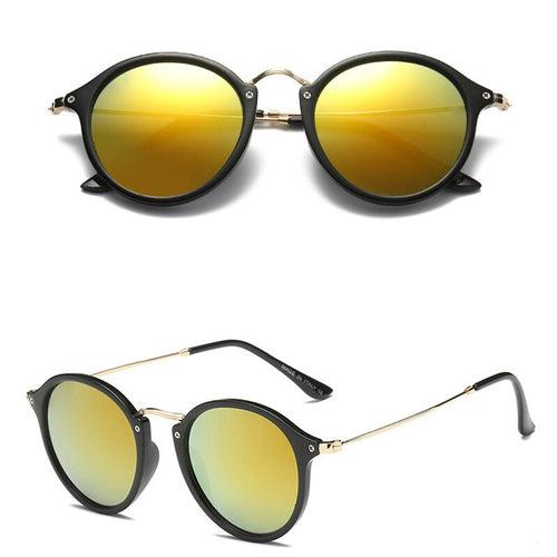 RBROVO Fashion Retro Sunglasses Men Brand Designer Oval Glasses for Men/Women Vintage Men Sunglasses Luxury Mirror Oculos De Sol