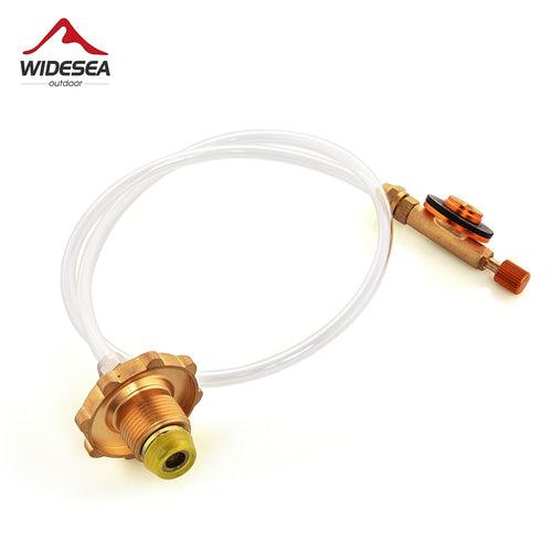 Widesea Outdoor Gas Stove Camping Stove Propane Refill Adapter Burner LPG Flat Cylinder tank Coupler Bottle Adapter Save