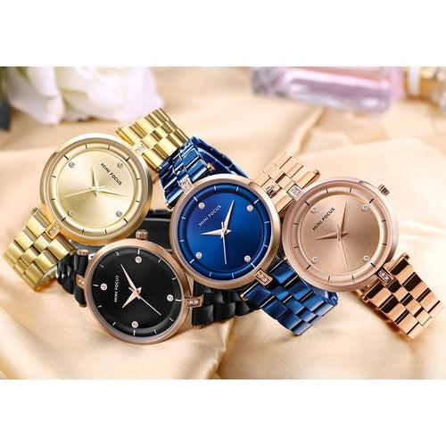 MINI FOCUS Watches Women Top Brand Luxury Quartz Watch Women Fashion Relojes Mujer Stainless Steel Ladies Quartz Wrist Watches