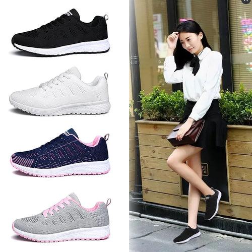 Women Casual Sneakers Fashionable Vulcanize Shoes Platform Spring Running Sport Sneakers Breathable Tennis Air Large Size Shoes