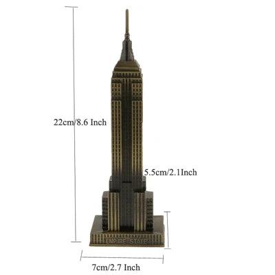 Metal World Famous Building Architecture Model Statue Landmark Tourist Souvenir Home Office Decoration