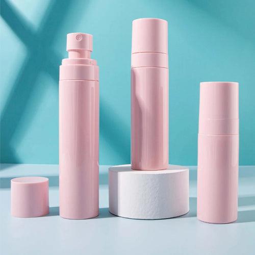 60/80/100ml Spray Bottle Pink Empty Refillable Bottle Travel Portable Cosmetic Liquid Container Perfume Sub-Bottling Pump Bottle