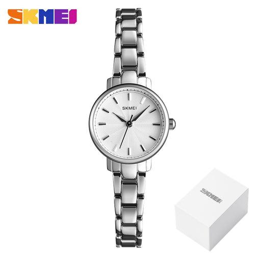 SKMEI Quartz Watch Women Fashion Ladies Watches Wrist Waterproof Stainless Steel Women Watches Luxury Montre Femme 1410