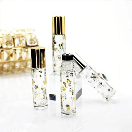 1PC  Empty 10ML Perfume Roll On Bottle Thick Glass Essential Oil Vials with Stainless Steel Roller Ball