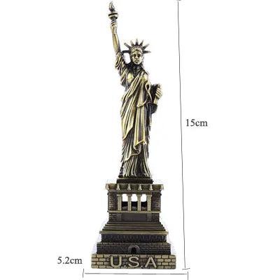 Metal World Famous Building Architecture Model Statue Landmark Tourist Souvenir Home Office Decoration