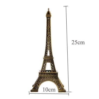 Metal World Famous Building Architecture Model Statue Landmark Tourist Souvenir Home Office Decoration