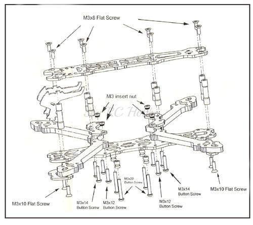 Mark4 Mark 5inch 225mm 6inch 260mm 7inch 295mm 8inch 375mm 10inch 473mm Quadcopter Frame 5" 6" 7" FPV Freestyle RC Racing Drone