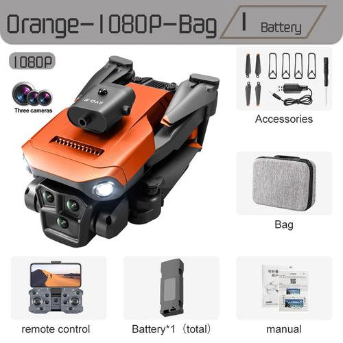 New K6Max Mini Drone 4K Professinal Three Cameras Wide Angle Optical Flow Localization Four-way Obstacle Avoidance RC Quadcopter