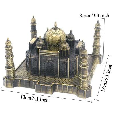 Metal World Famous Building Architecture Model Statue Landmark Tourist Souvenir Home Office Decoration