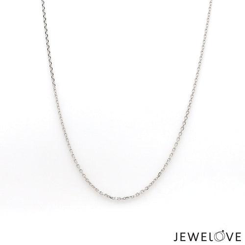 0.75mm Platinum Cable Chain for Women JL PT CH 1215-A