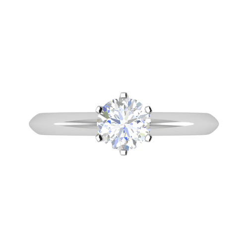 1-Carat Solitaire Platinum Ring JL PT RS RD 177-C