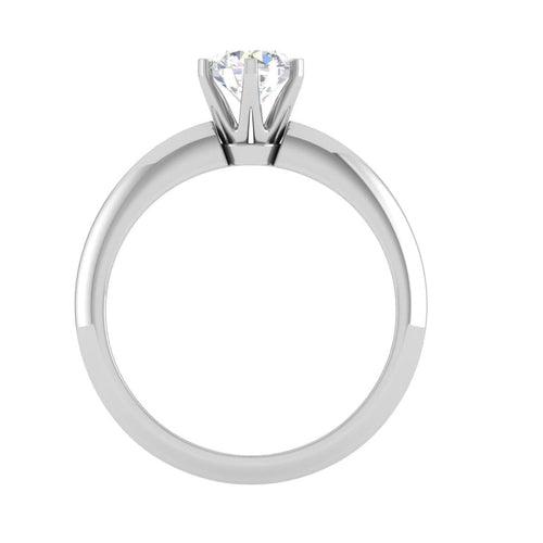 1-Carat Solitaire Platinum Ring JL PT RS RD 177-C