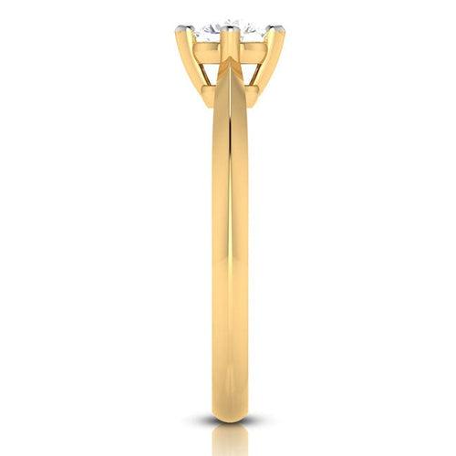 30-Pointer Solitaire 18K Yellow Gold Ring JL AU G 121Y-A