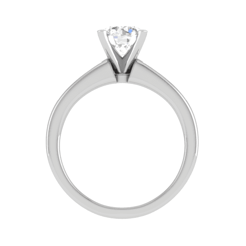 70-Pointer Solitaire with Princess cut Diamond Shank Platinum Ring JL PT RC PR 186-B