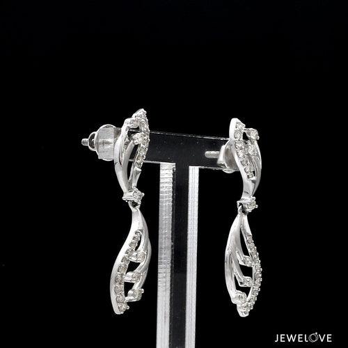 Designer Platinum Diamond Earrings for Women JL PT E 344